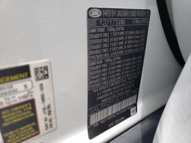 Photo 10 from auction – 2018 LAND ROVER DISCOVERY with VIN SALRR2RV6JA050784