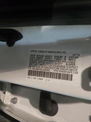 Photo 10 from auction – 2020 ACURA TLX TECHNO with VIN 19UUB2F62LA003663