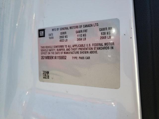 Photo 10 from auction – 2010 CHEVROLET IMPALA LT with VIN 2G1WB5EK1A1155652