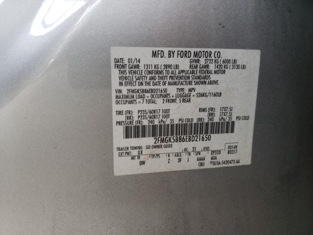 Photo 10 from auction – 2014 FORD FLEX SE with VIN 2FMGK5B86EBD21650