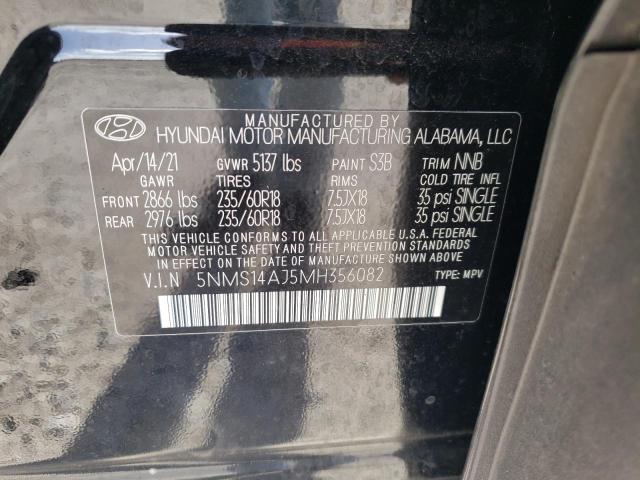 Photo 10 from auction – 2021 HYUNDAI SANTA FE S with VIN 5NMS14AJ5MH356082