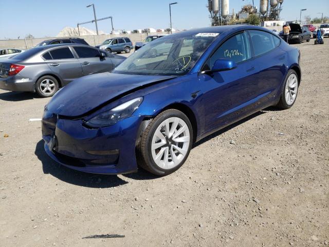 Photo 2 from auction – 2022 TESLA MODEL 3 with VIN 5YJ3E1EB6NF142585