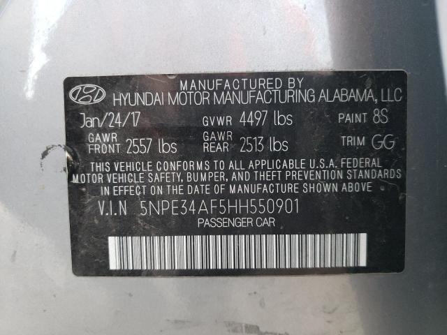 Photo 10 from auction – 2017 HYUNDAI SONATA SPO with VIN 5NPE34AF5HH550901