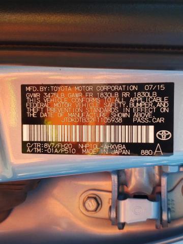Photo 10 from auction – 2015 TOYOTA PRIUS C with VIN JTDKDTB32F1105938