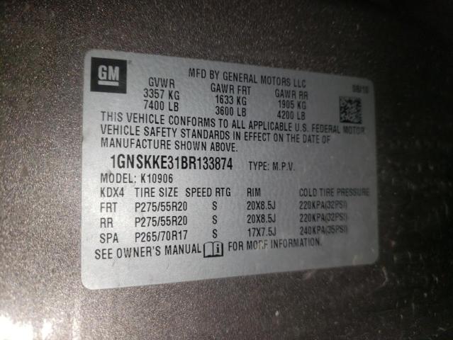 Photo 10 from auction – 2011 CHEVROLET SUBURBAN K with VIN 1GNSKKE31BR133874