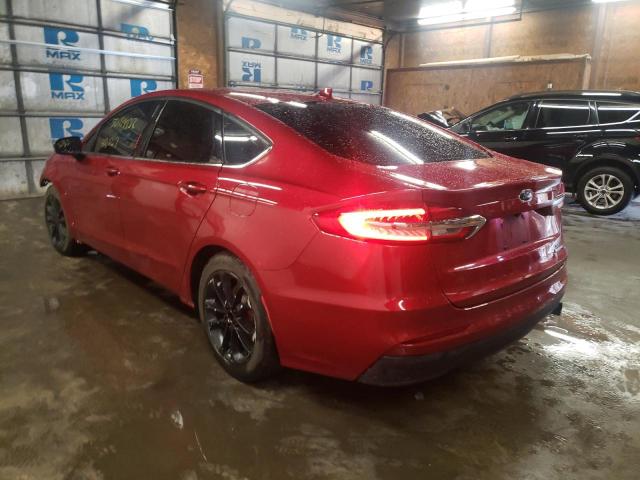 Photo 3 from auction – 2020 FORD FUSION SE with VIN 3FA6P0HD7LR252562