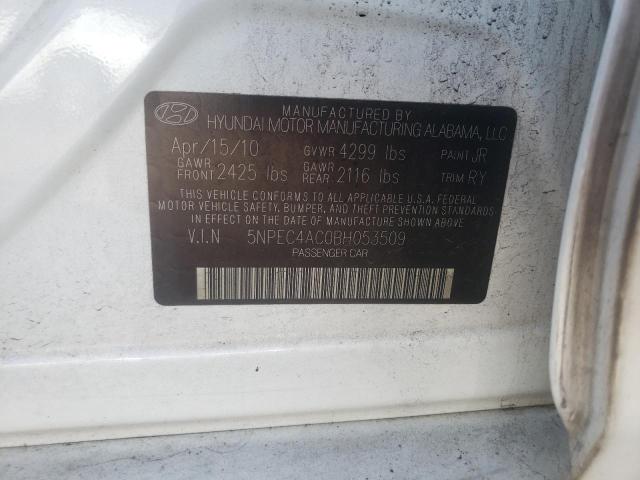 Photo 10 from auction – 2011 HYUNDAI SONATA SE with VIN 5NPEC4AC0BH053509