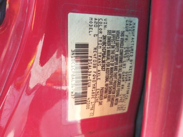 Photo 10 from auction – 2010 NISSAN VERSA with VIN 3N1BC1CP8AL367637