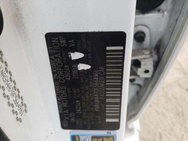 Photo 10 from auction – 2015 KIA OPTIMA LX with VIN KNAGM4A70F5664961