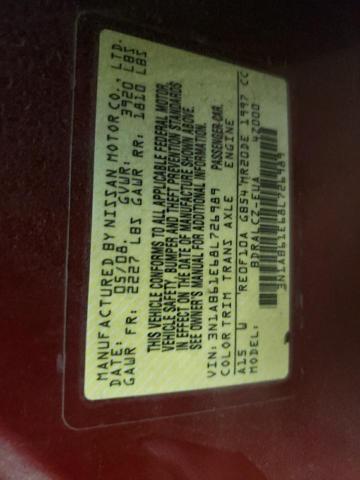 Photo 10 from auction – 2008 NISSAN SENTRA 2.0 with VIN 3N1AB61E68L726989