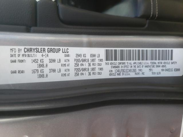 Photo 10 from auction – 2014 JEEP GRAND CHER with VIN 1C4RJFBG1EC491265