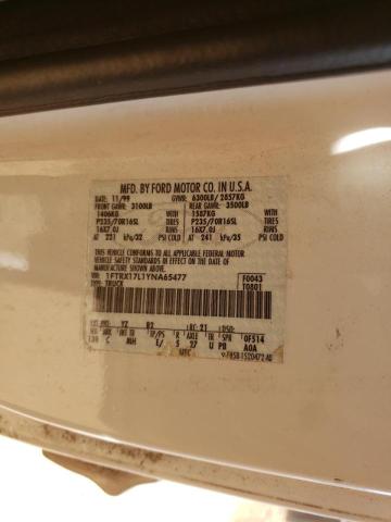 Photo 10 from auction – 2000 FORD F150 with VIN 1FTRX17L1YNA65477