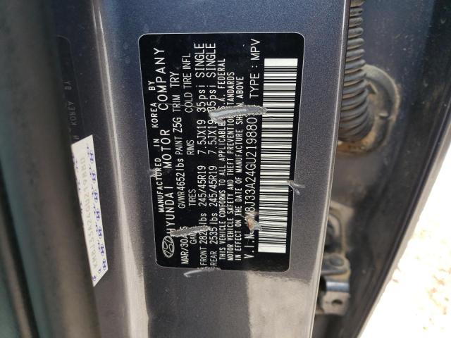Photo 10 from auction – 2016 HYUNDAI TUCSON LIM with VIN KM8J33A24GU219880