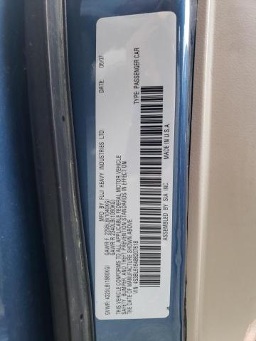 Photo 10 from auction – 2008 SUBARU LEGACY 2.5 with VIN 4S3BL616486207618