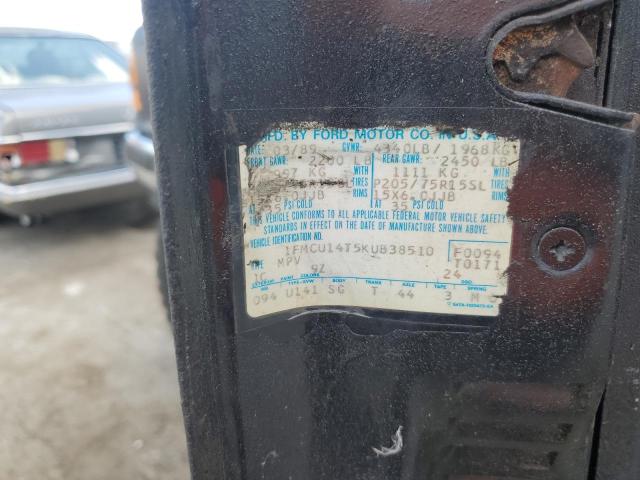 Photo 10 from auction – 1989 FORD BRONCO II with VIN 1FMCU14T5KUB38510