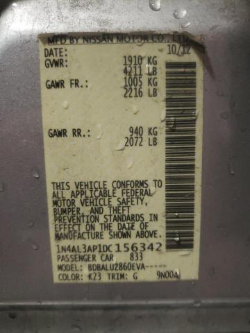 Photo 10 from auction – 2013 NISSAN ALTIMA 2.5 with VIN 1N4AL3AP1DC156342
