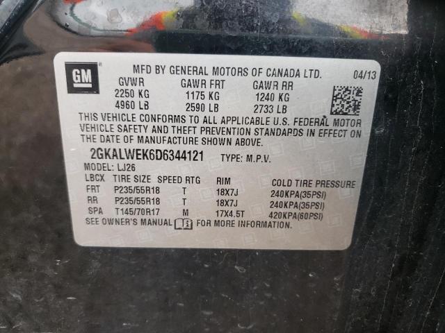 Photo 10 from auction – 2013 GMC TERRAIN SL with VIN 2GKALWEK6D6344121