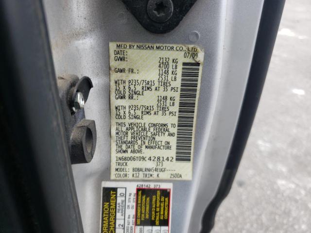 Photo 10 from auction – 2009 NISSAN FRONTIER K with VIN 1N6BD06T09C428142