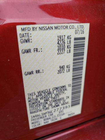 Photo 10 from auction – 2016 NISSAN ALTIMA 2.5 with VIN 1N4AL3AP3GC277393