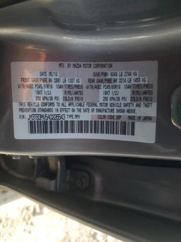 Photo 10 from auction – 2010 MAZDA CX-9 with VIN JM3TB3MV5A0226543