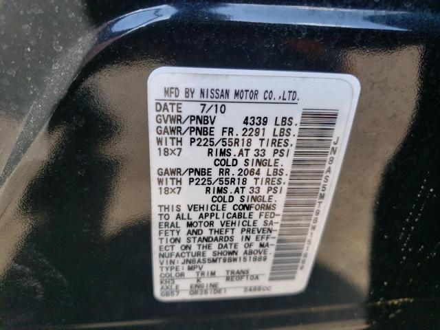 Photo 10 from auction – 2011 NISSAN ROGUE S with VIN JN8AS5MT9BW151889