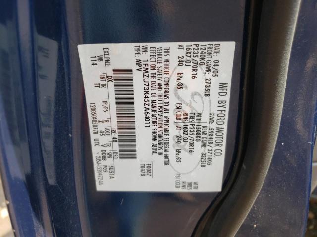 Photo 10 from auction – 2005 FORD EXPLORER X with VIN 1FMZU73K45ZA64011