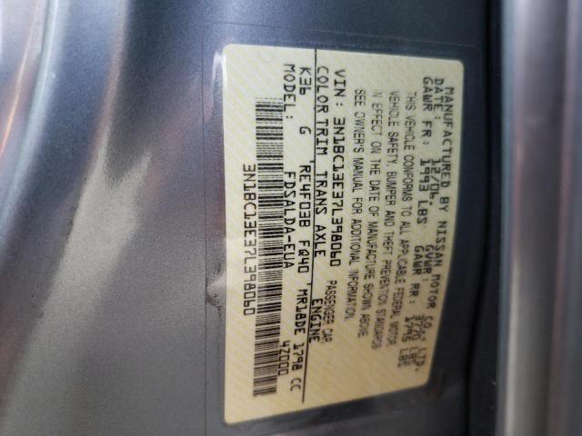 Photo 10 from auction – 2007 NISSAN VERSA S with VIN 3N1BC13E37L398060