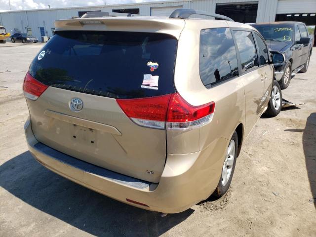 Photo 4 from auction – 2011 TOYOTA SIENNA LE with VIN 5TDKK3DC0BS139490