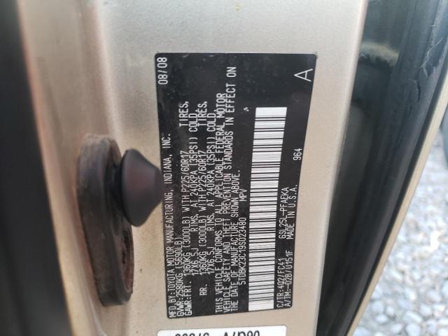 Photo 10 from auction – 2009 TOYOTA SIENNA LE with VIN 5TDBK23C19S023480
