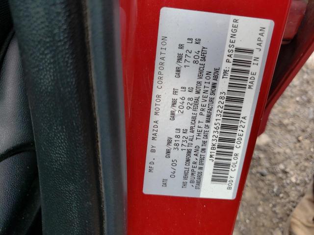 Photo 10 from auction – 2005 MAZDA 3 S with VIN JM1BK323651322283