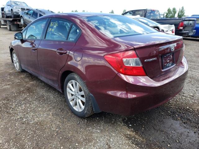 Photo 3 from auction – 2012 HONDA CIVIC LX with VIN 2HGFB2F52CH037605