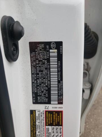 Photo 10 from auction – 2010 TOYOTA CAMRY BASE with VIN 4T4BF3EK8AR011973