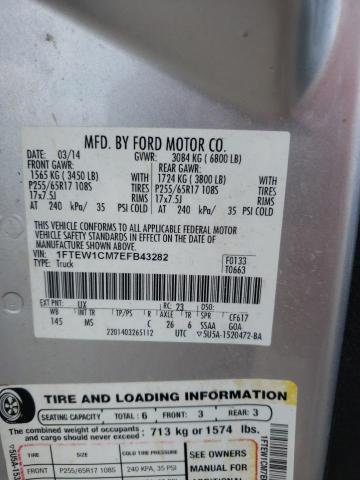 Photo 10 from auction – 2014 FORD F150 SUPER with VIN 1FTEW1CM7EFB43282