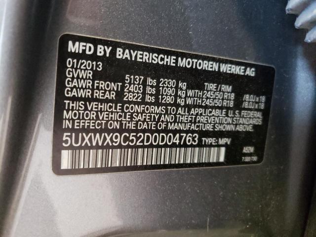 Photo 10 from auction – 2013 BMW X3 XDRIVE2 with VIN 5UXWX9C52D0D04763