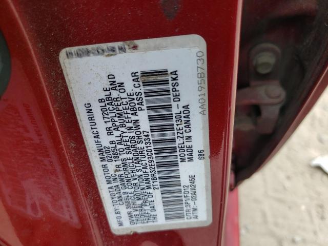 Photo 10 from auction – 2003 TOYOTA COROLLA CE with VIN 2T1BR32E93C013347