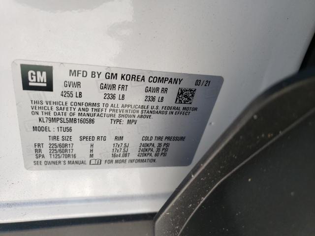 Photo 10 from auction – 2021 CHEVROLET TRAILBLAZE with VIN KL79MPSL5MB160586