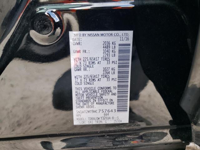 Photo 10 from auction – 2017 NISSAN ROGUE S with VIN 5N1AT2MT9HC757643