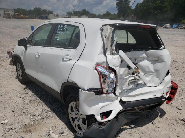 Photo 3 from auction – 2017 CHEVROLET TRAX LS with VIN KL7CJKSB9HB112622