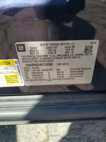 Photo 10 from auction – 2015 GMC ACADIA SLE with VIN 1GKKRNED4FJ102383