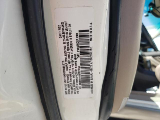 Photo 10 from auction – 2003 SUBARU LEGACY OUT with VIN 4S3BH686837611953