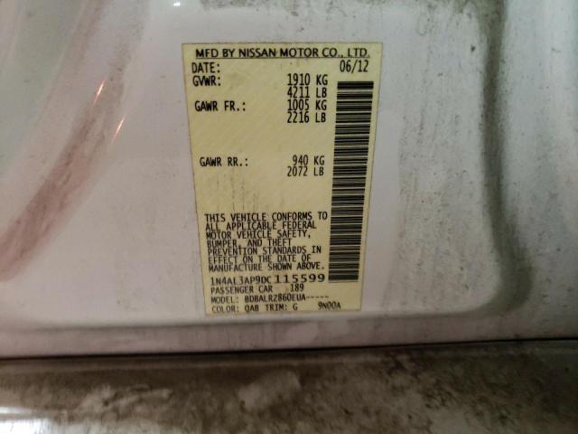 Photo 10 from auction – 2013 NISSAN ALTIMA 2.5 with VIN 1N4AL3AP9DC115599