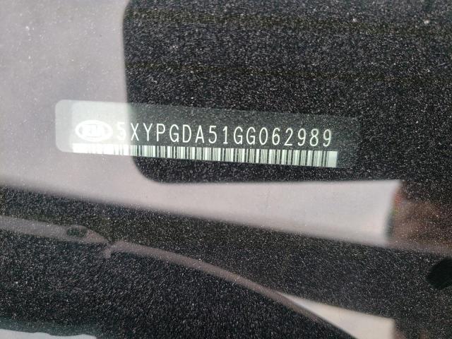 Photo 10 from auction – 2016 KIA SORENTO LX with VIN 5XYPGDA51GG062989