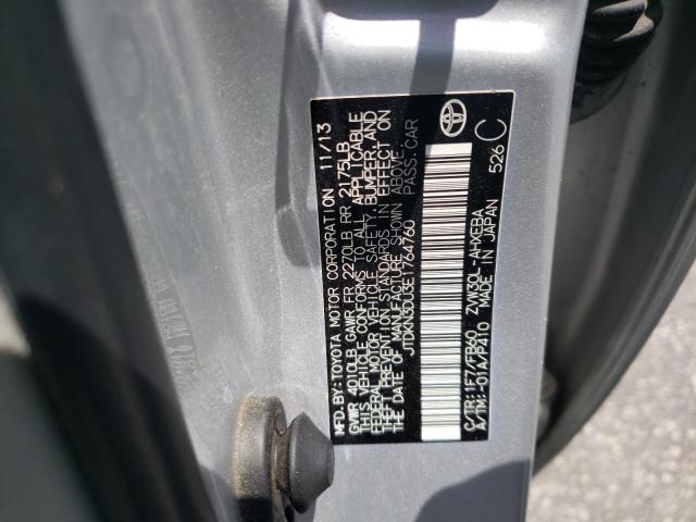Photo 10 from auction – 2014 TOYOTA PRIUS with VIN JTDKN3DU3E1764760