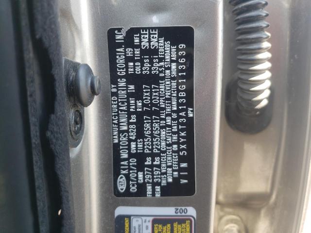 Photo 10 from auction – 2011 KIA SORENTO BA with VIN 5XYKT3A13BG113639