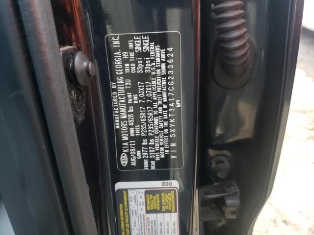 Photo 10 from auction – 2012 KIA SORENTO BA with VIN 5XYKT3A17CG233624