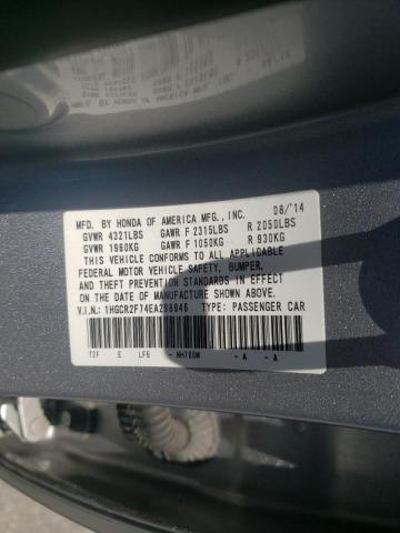 Photo 10 from auction – 2014 HONDA ACCORD EX with VIN 1HGCR2F74EA298946