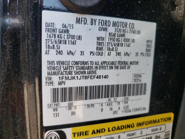 Photo 10 from auction – 2015 FORD EXPEDITION with VIN 1FMJK1JT8FEF48140