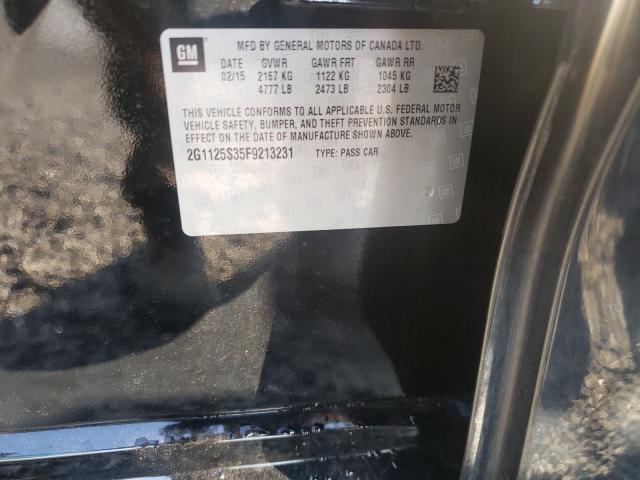 Photo 10 from auction – 2015 CHEVROLET IMPALA LT with VIN 2G1125S35F9213231