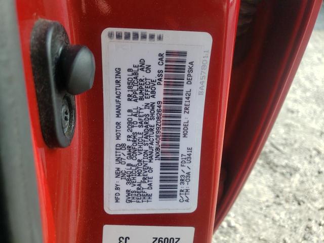 Photo 10 from auction – 2009 TOYOTA COROLLA BA with VIN 1NXBU40E99Z082649