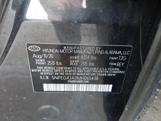 Photo 10 from auction – 2021 HYUNDAI SONATA SE with VIN 5NPEG4JA0MH065438